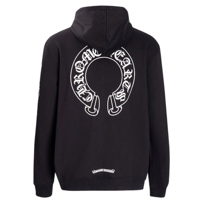 Chrome Hearts Multi-Cross & Horseshoe Logo Graphic Hoodies (Black/White)