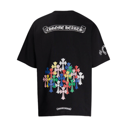 Chrome Hearts Multi-Design Gothic Cross & Horseshoe Graphic T-Shirts (Black/White)