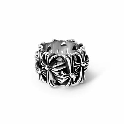 CHROME HEARTS SQUARE CEMETERY RING